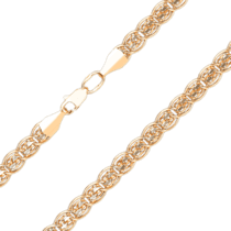обзорное фото Браслет золотой плетение Нонна Бисмарк 035489  Золотые браслеты
