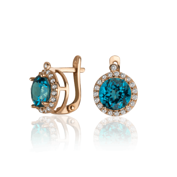 Золотые серьги с Лондон топазом 036154 детальное изображение ювелирного изделия Золотые серьги с Лондон топазом Золотые серьги с Лондон топазом 036154 детальное изображение ювелирного изделия Золотые серьги с Лондон топазом