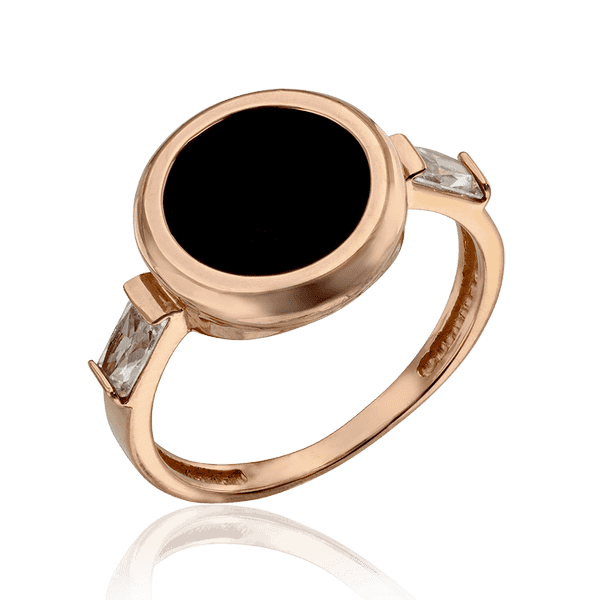 Кольцо с агатом в золоте Кольцо с агатом в золоте