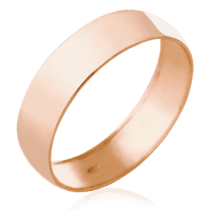 обзорное фото Классическое обручальное кольцо без вставок 023756  Классические обручальные кольца из золота
