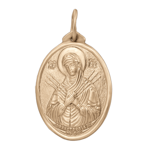 Золотая иконка Семистрельная 1,4,0415 детальное изображение ювелирного изделия Золотые подвески иконки Золотая иконка Семистрельная 1,4,0415 детальное изображение ювелирного изделия Золотые подвески иконки