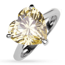 обзорное фото Серебряное кольцо Сердце Fanci 038321  Серебряные кольца со вставками