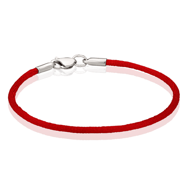 Червона нитка на зап'ястя шовкова з срібною застібкою 035905 детальне зображення ювелірного виробу Червона нитка на зап'ястя шовкова з срібною застібкою 035905 детальне зображення ювелірного виробу