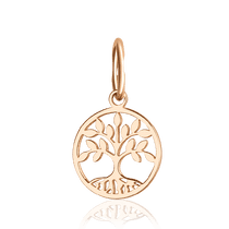 обзорное фото Золотой кулон Дерево Жизни без камней 035088 Золотые подвески без камней обзорное фото Золотой кулон Дерево Жизни без камней 035088  Золотые подвески без камней