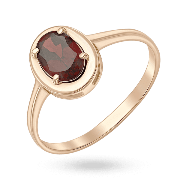 Золотое кольцо с гранатом овальной огранки в оправе, подчеркивающей его форму 040866 детальное изображение ювелирного изделия Золотые кольца с гранатом Золотое кольцо с гранатом овальной огранки в оправе, подчеркивающей его форму 040866 детальное изображение ювелирного изделия Золотые кольца с гранатом