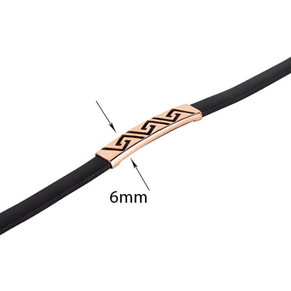 Золотой браслет с каучуком Золотой браслет с каучуком