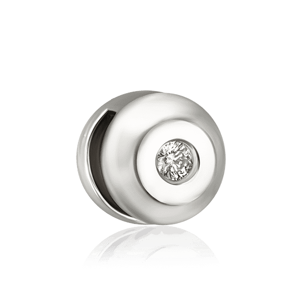 Кулон с одним бриллиантом в белом золоте 035201 детальное изображение ювелирного изделия Золотые подвески Кулон с одним бриллиантом в белом золоте 035201 детальное изображение ювелирного изделия Золотые подвески