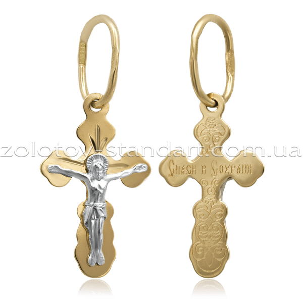 Золотой крест 514000 детальное изображение ювелирного изделия Золотые крестики Золотой крест 514000 детальное изображение ювелирного изделия Золотые крестики
