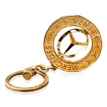 обзорное фото Золотой брелок для ключей автомобиля Mercedes 036483 Брелок из золота обзорное фото Золотой брелок для ключей автомобиля Mercedes 036483  Брелок из золота