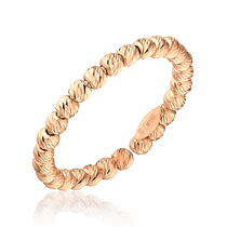 обзорное фото Кольцо из красного золота Шарики 032580 Золотые кольца без вставок обзорное фото Кольцо из красного золота Шарики 032580  Золотые кольца без вставок