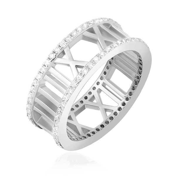 Серебряное кольцо с фианитами 024694 детальное изображение ювелирного изделия Серебряные кольца с фианитом Серебряное кольцо с фианитами 024694 детальное изображение ювелирного изделия Серебряные кольца с фианитом