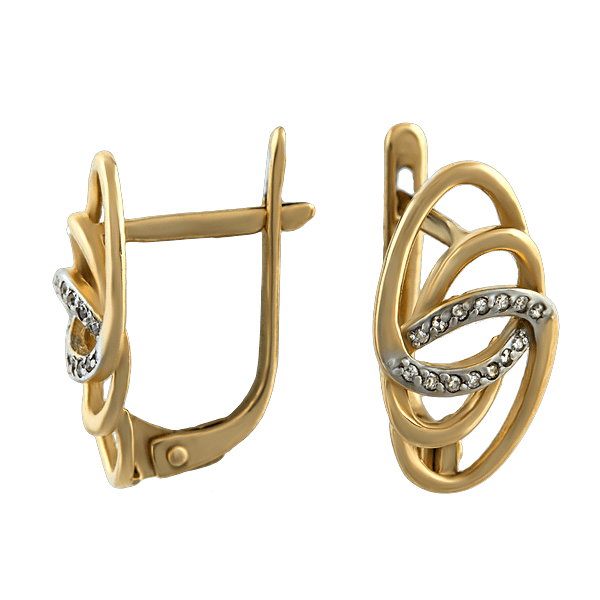 Золотые серьги с бриллиантом s21393 детальное изображение ювелирного изделия Золотые серьги с бриллиантами Золотые серьги с бриллиантом s21393 детальное изображение ювелирного изделия Золотые серьги с бриллиантами