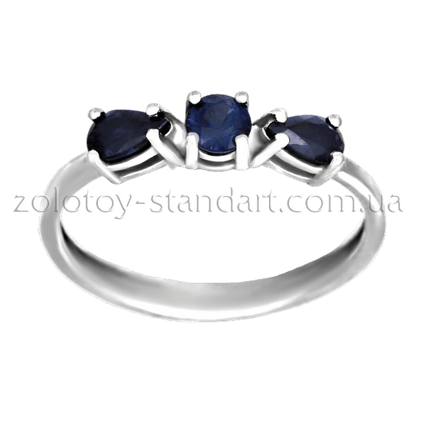 Золотое кольцо с сапфирами 11732/1 детальное изображение ювелирного изделия Золотые кольца с сапфиром Золотое кольцо с сапфирами 11732/1 детальное изображение ювелирного изделия Золотые кольца с сапфиром