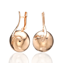 обзорное фото Золотые серьги Шарики на английском замке 031723 Золотые серьги с фианитом обзорное фото Золотые серьги Шарики на английском замке 031723  Золотые серьги с фианитом