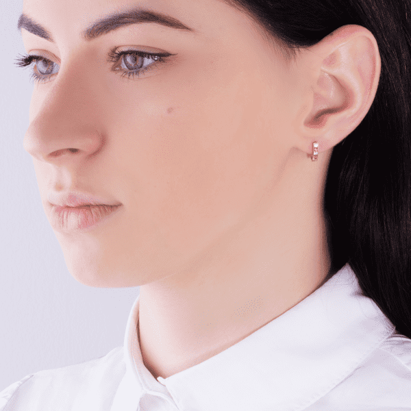 Золотые серьги с фианитом 9207912-ow фото Золотые серьги с фианитом 9207912-ow фото