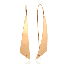 обзорное фото Золотые серьги глянцевые Минимализм 032068 Золотые серьги без вставок обзорное фото Золотые серьги глянцевые Минимализм 032068  Золотые серьги без вставок