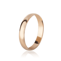 обзорное фото Золотое обручальное  кольцо 00f  Классические обручальные кольца из золота