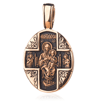 обзорное фото Золотая ладанка 024660  Золотые подвески иконки