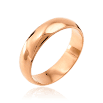 обзорное фото Золотое обручальное кольцо классика 036722  Золотые кольца