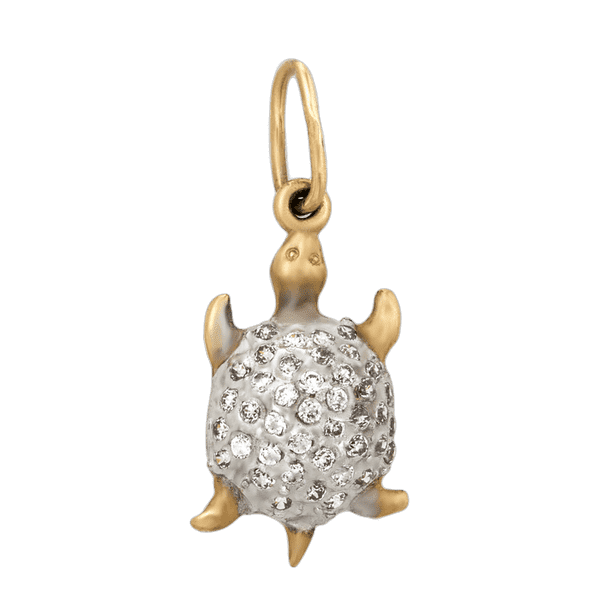 Золотой подвес Черепаха 62324 детальное изображение ювелирного изделия Золотые кулоны с фианитом Золотой подвес Черепаха 62324 детальное изображение ювелирного изделия Золотые кулоны с фианитом