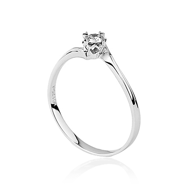 Золотое кольцо для помолвки с одним бриллиантом 031026 детальное изображение ювелирного изделия Золотые кольца Золотое кольцо для помолвки с одним бриллиантом 031026 детальное изображение ювелирного изделия Золотые кольца