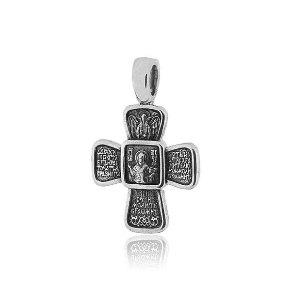 Серебряный нательный крестик с чернением 030684 детальное изображение ювелирного изделия Серебряные подвески крестики Серебряный нательный крестик с чернением 030684 детальное изображение ювелирного изделия Серебряные подвески крестики