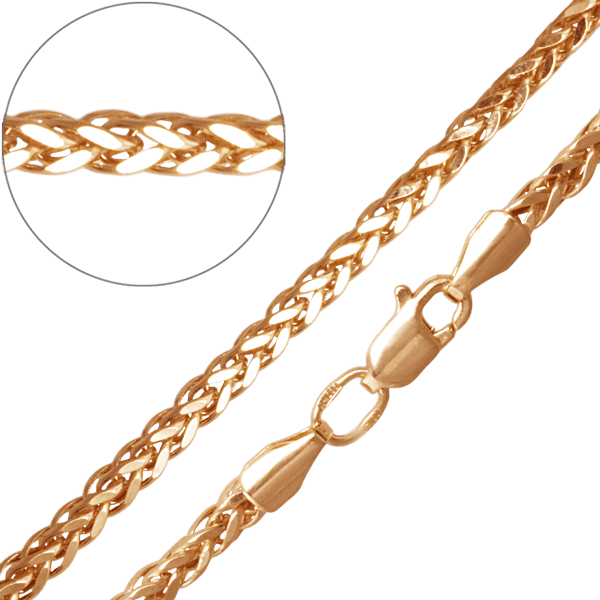 Золотая цепочка Колосок 34555 детальное изображение ювелирного изделия Золотые цепочки плетение Колосок Золотая цепочка Колосок 34555 детальное изображение ювелирного изделия Золотые цепочки плетение Колосок