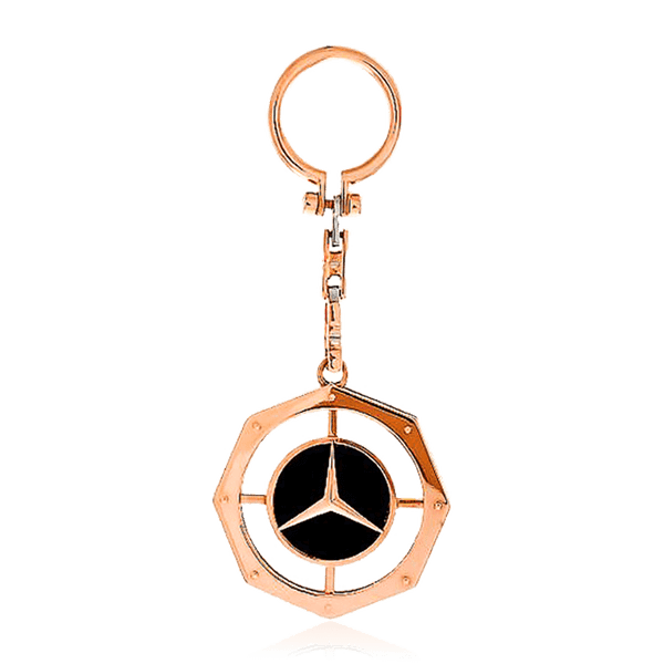 Золотой брелок для ключей Мерседес с ониксом 036481 детальное изображение ювелирного изделия Брелок из золота