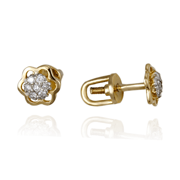 Золотые серьги с бриллиантом s21219 детальное изображение ювелирного изделия Золотые серьги с бриллиантами Золотые серьги с бриллиантом s21219 детальное изображение ювелирного изделия Золотые серьги с бриллиантами