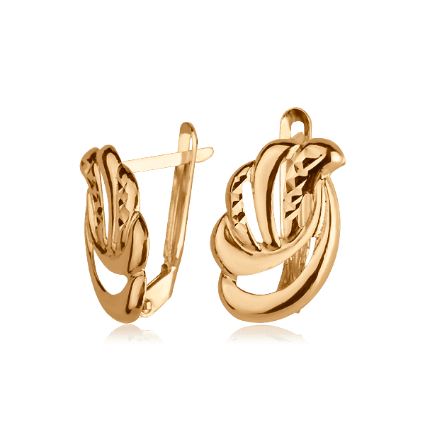 Золотые серьги 025760 детальное изображение ювелирного изделия Золотые серьги с английским замком Золотые серьги 025760 детальное изображение ювелирного изделия Золотые серьги с английским замком