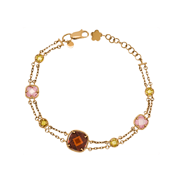 Браслет из красного золота 893020 детальное изображение ювелирного изделия Золотые браслеты с цирконием (фианитами)