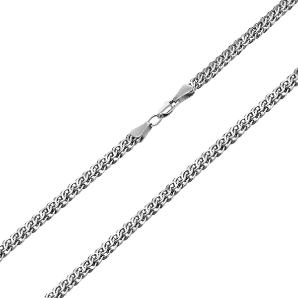 Серебряная мужская цепь Бисмарк Питон 035363 детальное изображение ювелирного изделия Серебряные цепочки Серебряная мужская цепь Бисмарк Питон 035363 детальное изображение ювелирного изделия Серебряные цепочки