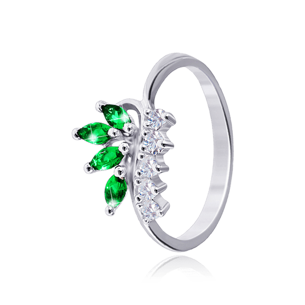 Серебряное кольцо с фианитами 026250 детальное изображение ювелирного изделия Серебряные кольца со вставками Серебряное кольцо с фианитами 026250 детальное изображение ювелирного изделия Серебряные кольца со вставками