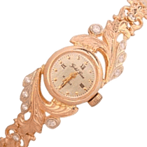 оглядове фото Годинник золотий на руку жіночий з золотим браслетом 036315 оглядове фото Годинник золотий на руку жіночий з золотим браслетом 036315