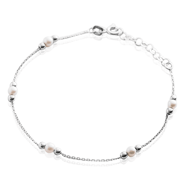 Браслет из белого золота 585 Жемчужинки 032920 детальное изображение ювелирного изделия Золотые браслеты с жемчугом Браслет из белого золота 585 Жемчужинки 032920 детальное изображение ювелирного изделия Золотые браслеты с жемчугом