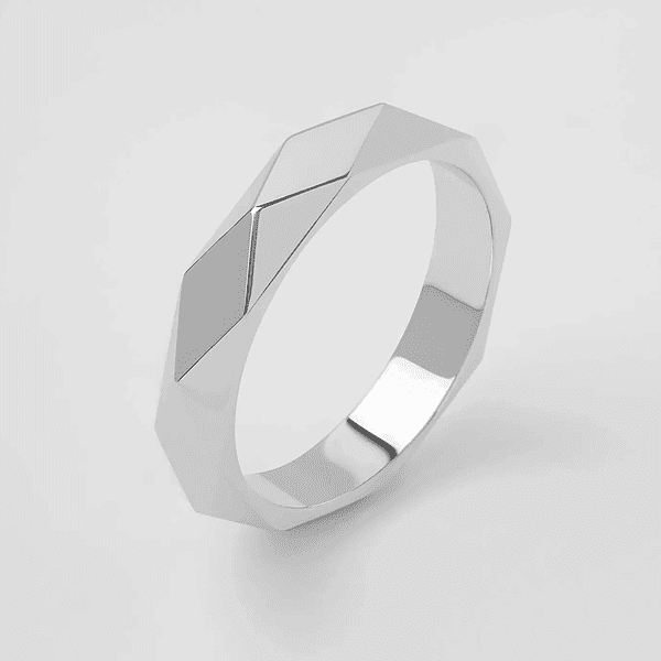 Женское обручальное кольцо "Грани" в белом золоте 041204 детальное изображение ювелирного изделия Обручальные кольца в белом золоте Женское обручальное кольцо "Грани" в белом золоте 041204 детальное изображение ювелирного изделия Обручальные кольца в белом золоте