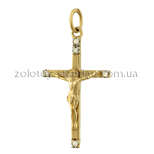 Золотой нательный крестик с Иисусом 3329 детальное изображение ювелирного изделия Золотые крестики Золотой нательный крестик с Иисусом 3329 детальное изображение ювелирного изделия Золотые крестики