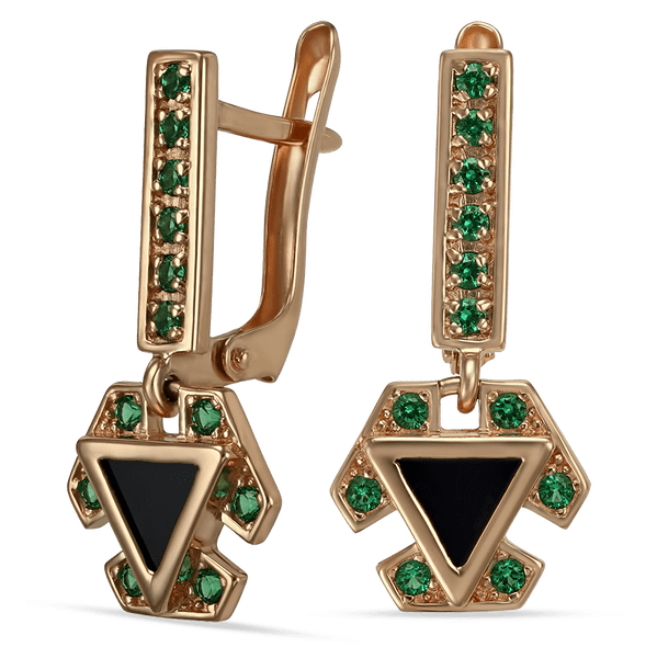 Золотые серьги с агатом и нанокристаллами 030041 детальное изображение ювелирного изделия Золотые серьги с агатом Золотые серьги с агатом и нанокристаллами 030041 детальное изображение ювелирного изделия Золотые серьги с агатом