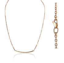 обзорное фото Золотое колье якорное плетение с пластиной 035381  Золотые цепочки