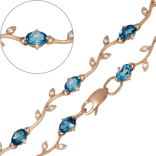 Золотой браслет с топазом 200229H детальное изображение ювелирного изделия Золотые браслеты с топазом Золотой браслет с топазом 200229H детальное изображение ювелирного изделия Золотые браслеты с топазом