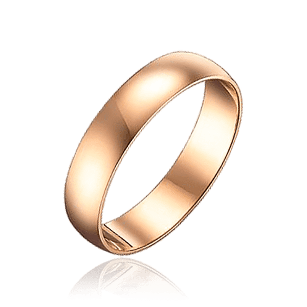 Свадебное кольцо из красного золота 037115 детальное изображение ювелирного изделия Золотые кольца