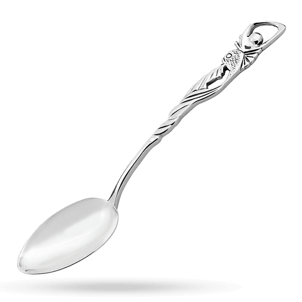 Серебряная ложка 8 Рыбка 030212 детальное изображение ювелирного изделия Серебряная чайная ложка Серебряная ложка 8 Рыбка 030212 детальное изображение ювелирного изделия Серебряная чайная ложка