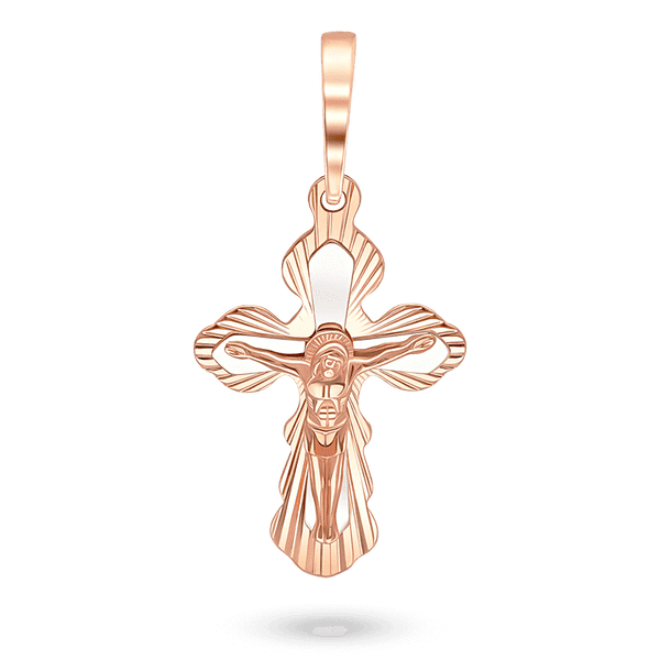 Золотой крестик с Распятием и надписью Спаси и Сохрани 035709 детальное изображение ювелирного изделия Детский золотой крестик Золотой крестик с Распятием и надписью Спаси и Сохрани 035709 детальное изображение ювелирного изделия Детский золотой крестик