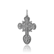 обзорное фото Серебряный крестик Спаси и Сохрани 030584  Серебряные подвески крестики