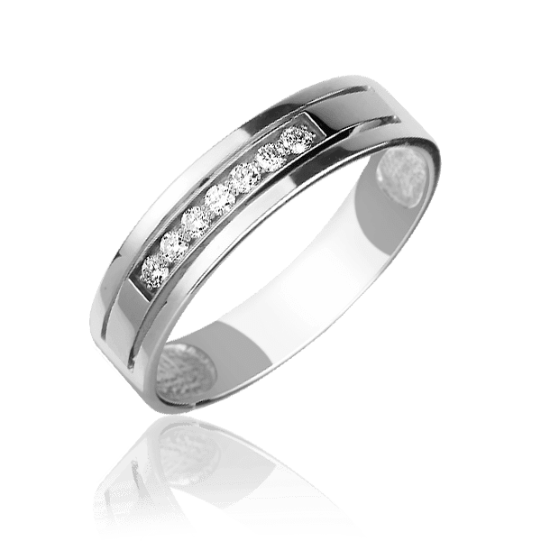 Золотое кольцо с бриллиантами 024274 детальное изображение ювелирного изделия Золотые кольца с бриллиантами