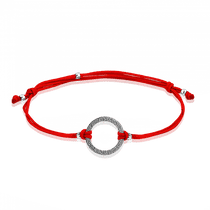 обзорное фото Серебряный браслет шнурок без вставок 026016 Серебряные женские браслеты обзорное фото Серебряный браслет шнурок без вставок 026016  Серебряные женские браслеты
