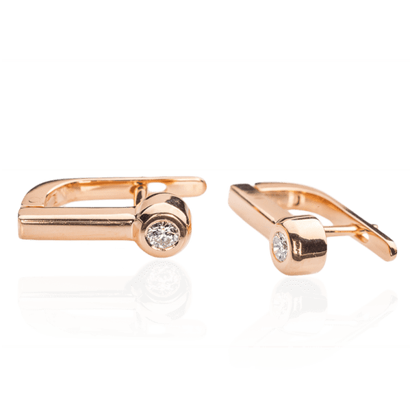 Золотые серьги с бриллиантом Portia E0411 детальное изображение ювелирного изделия Золотые серьги с бриллиантами Золотые серьги с бриллиантом Portia E0411 детальное изображение ювелирного изделия Золотые серьги с бриллиантами