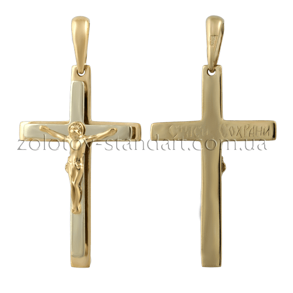 Золотой крестик 4127200 детальное изображение ювелирного изделия Золотые крестики Золотой крестик 4127200 детальное изображение ювелирного изделия Золотые крестики