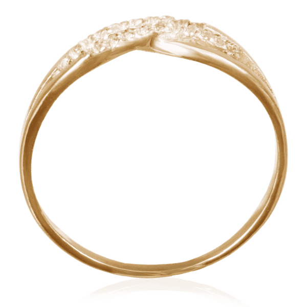 Золотое кольцо из красного золота с цирконием 024050 купить Золотое кольцо из красного золота с цирконием 024050 купить