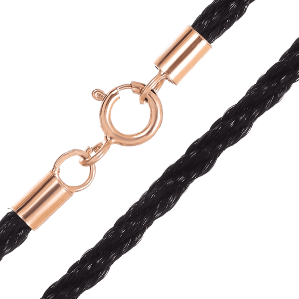 Черный шнурок с позолоченой застежкой 035894 детальное изображение ювелирного изделия Шнурки с серебром Черный шнурок с позолоченой застежкой 035894 детальное изображение ювелирного изделия Шнурки с серебром